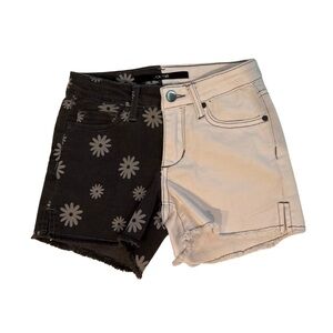 Joe's Jeans Black and White Split Shorts